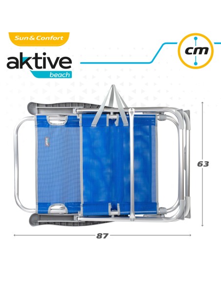Silla con respaldo multiposición-Sillas de playa | Distria