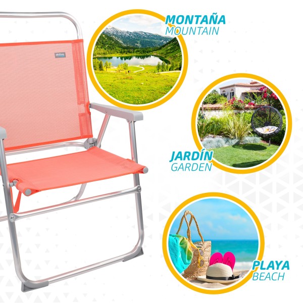 Silla de playa alta-Sillas de playa | Distria