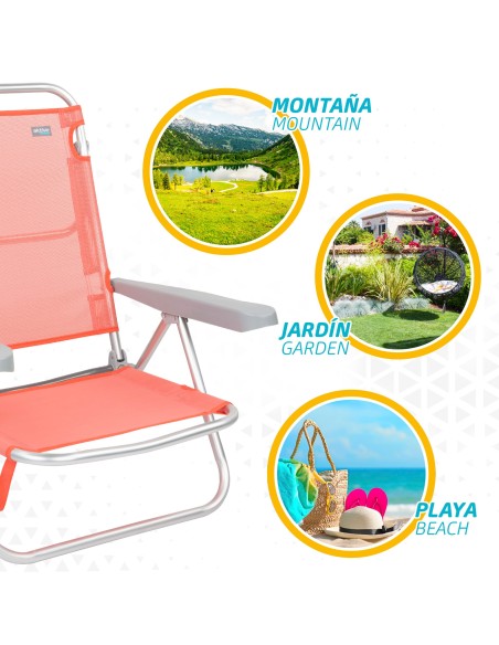 Silla baja reclinable-Sillas de Playa | Distria