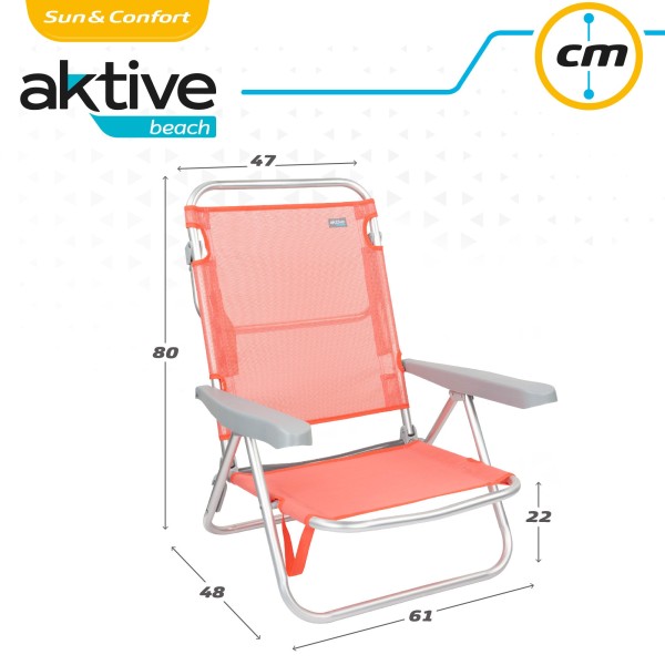 Silla baja reclinable-Sillas de Playa | Distria