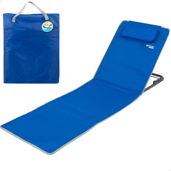 Esterilla con respaldo multiposición color azul | Distria