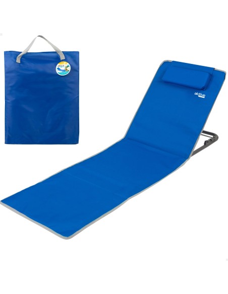 Esterilla con respaldo multiposición color azul | Distria