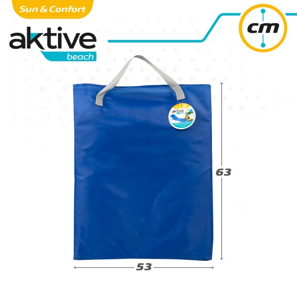 Esterilla con respaldo multiposición color azul | Distria