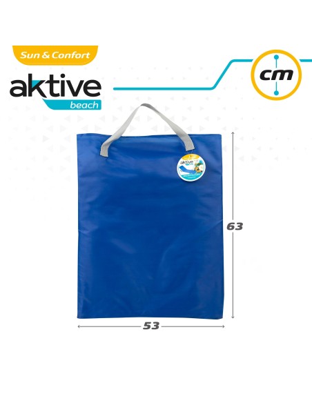 Esterilla con respaldo multiposición color azul | Distria