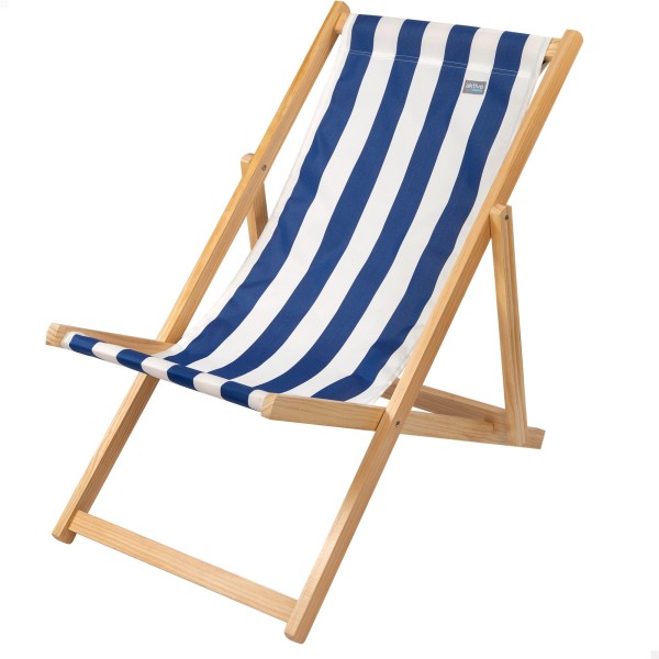 Hamaca plegable de madera de pino rayas marineras | Distria