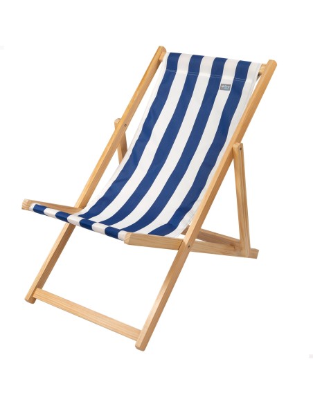 Hamaca plegable de madera de pino rayas marineras | Distria