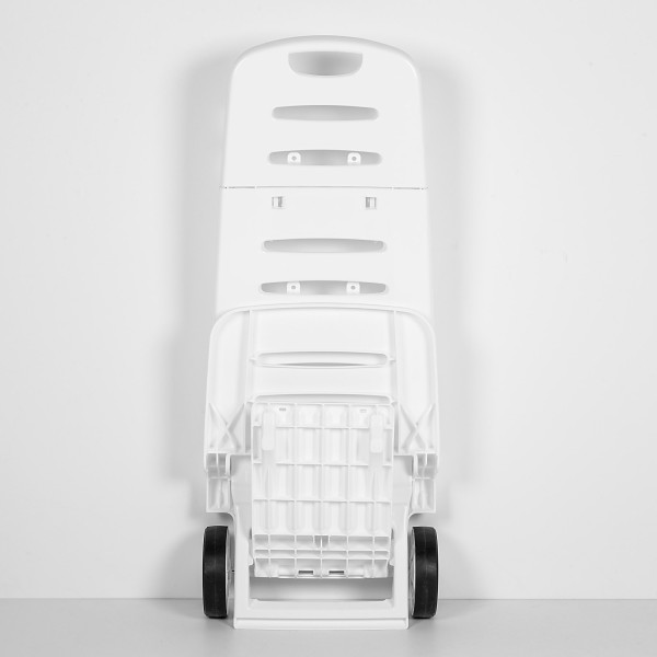 Silla de playa plegable baja blanca con ruedas | Distria