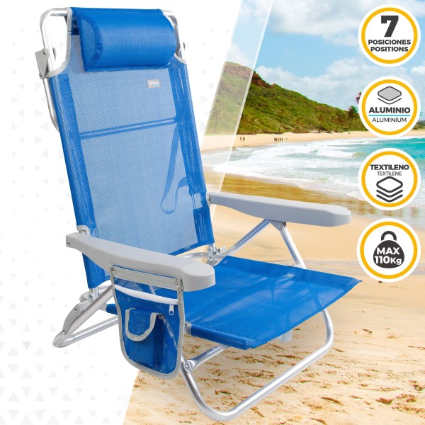 Sillas de playa con altura del respaldo XL | Distria