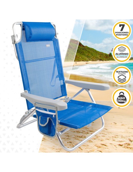 Sillas de playa con altura del respaldo XL | Distria