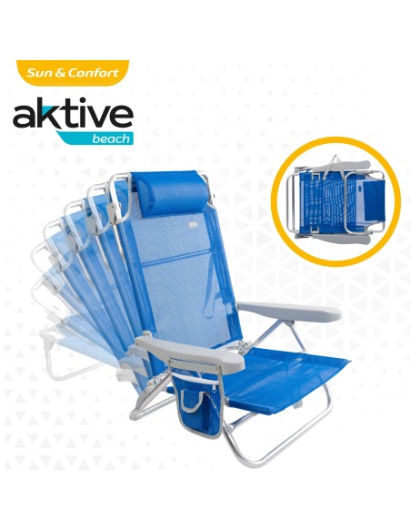 Sillas de playa con altura del respaldo XL | Distria