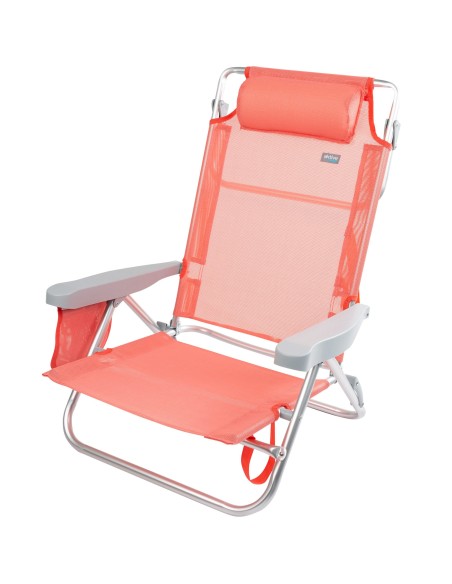 Sillas de playa con altura respaldo XL y cojín acolchado | Distria