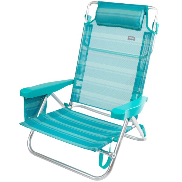 Sillas de playa multiposición con altura del respaldo XL | Distria