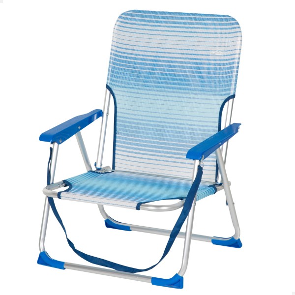 Silla de playa plegable baja antivuelco Aktive | Distria