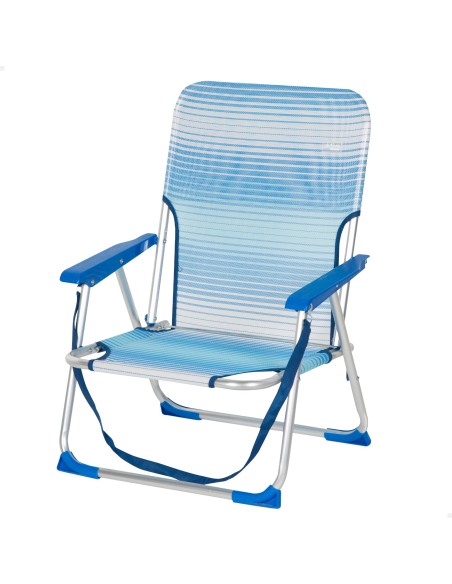 Silla de playa plegable baja antivuelco Aktive | Distria