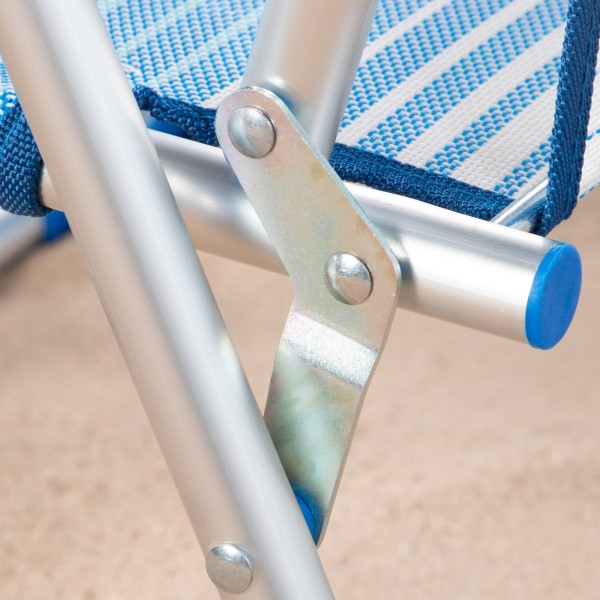 Silla de playa plegable baja antivuelco Aktive | Distria