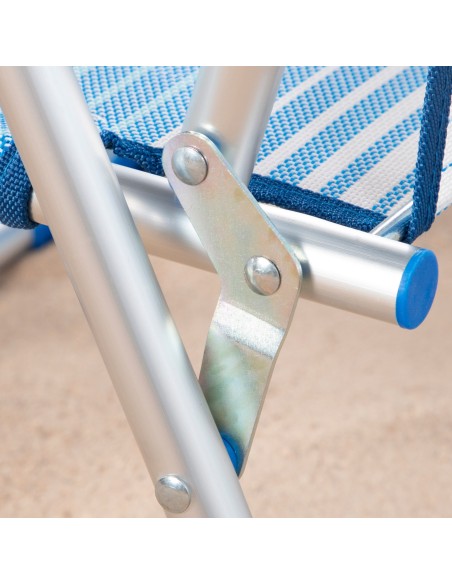 Silla de playa plegable baja antivuelco Aktive | Distria