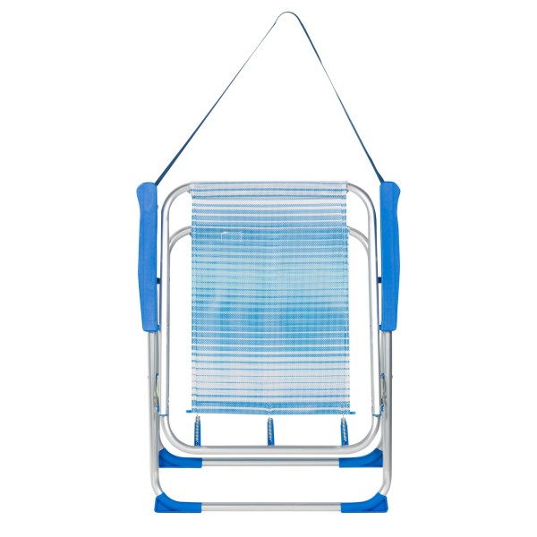Silla de playa plegable alta antivuelco Aktive | Distria