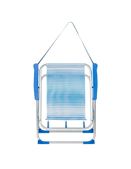 Silla de playa plegable alta antivuelco Aktive | Distria