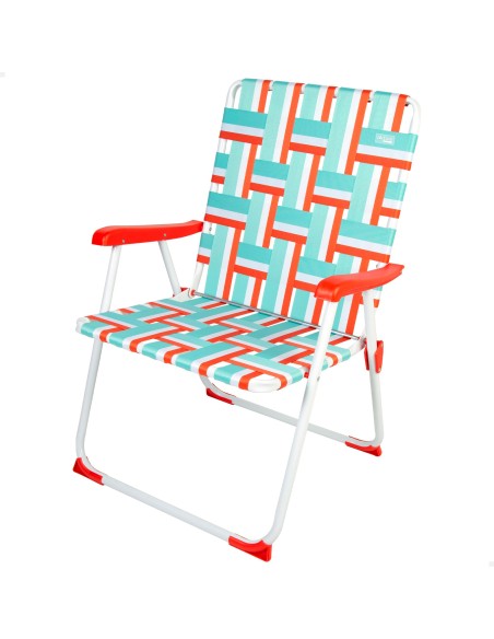 Silla de playa plegable retro XXL Aktive | Distria