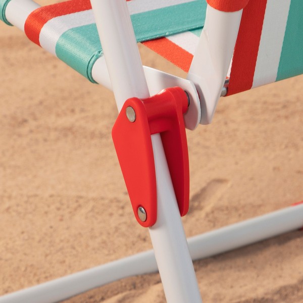 Silla de playa plegable retro XXL Aktive | Distria