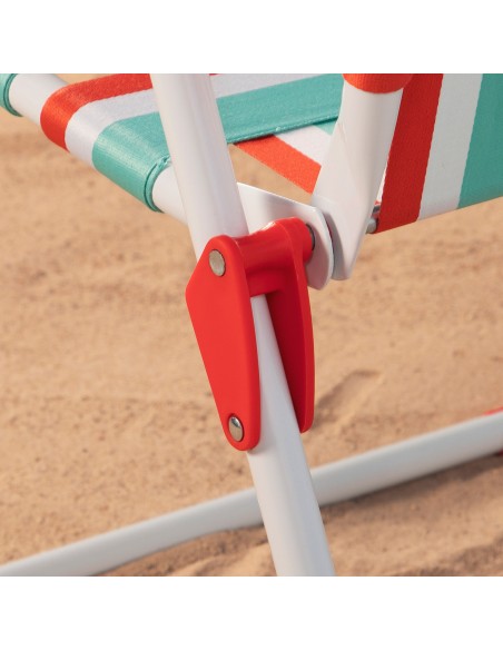 Silla de playa plegable retro XXL Aktive | Distria