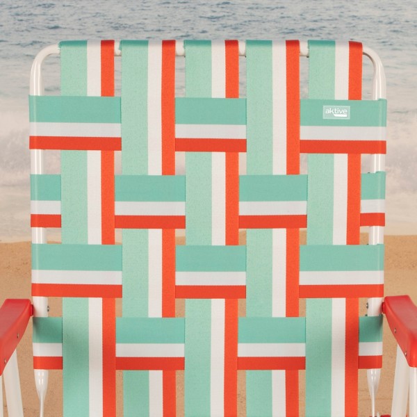 Silla de playa plegable retro XXL Aktive | Distria