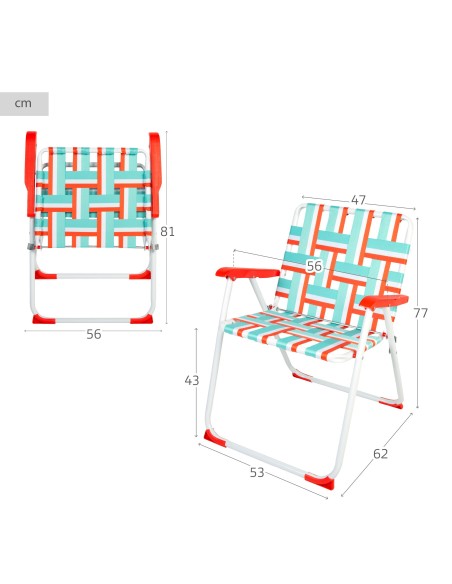 Silla de playa plegable retro Aktive | Distria