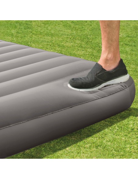 Colchón hinchable INTEX individual c/hinchador de pie | Distria