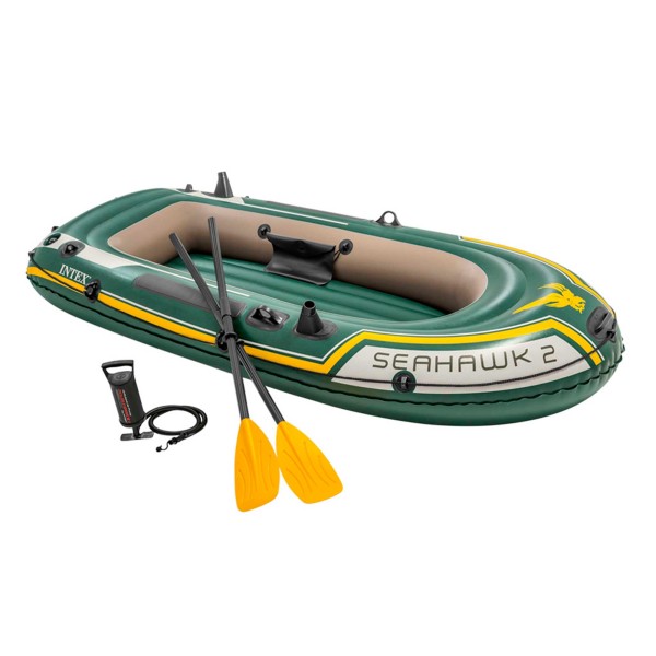 Barco hinchable Seahawk 2 de Intex | 236x114x41 cm Para 2 personas