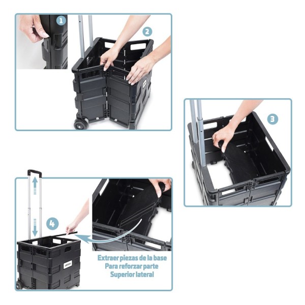 Carro de Transporte Trolley Almacenaje 35 Kg - Distria.com