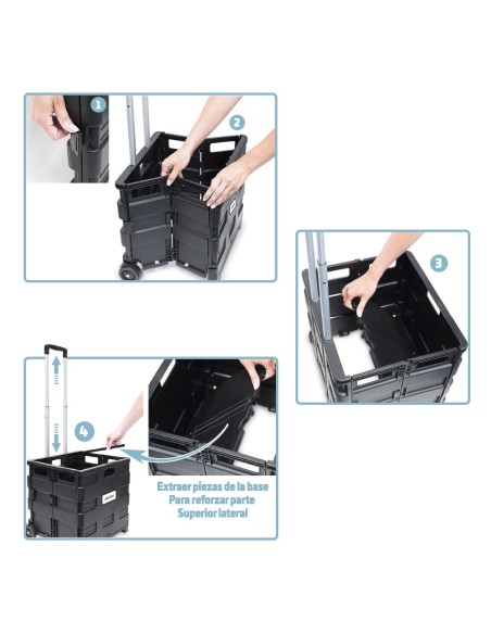 Carro de Transporte Trolley Almacenaje 35 Kg - Distria.com