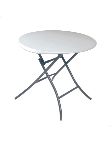 Mesa plegable redonda Lifetime | Distria.com