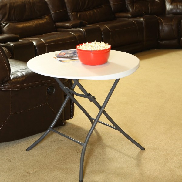 Mesa plegable redonda Lifetime | Distria.com