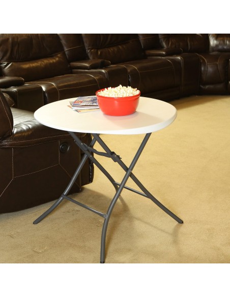 Mesa plegable redonda Lifetime | Distria.com