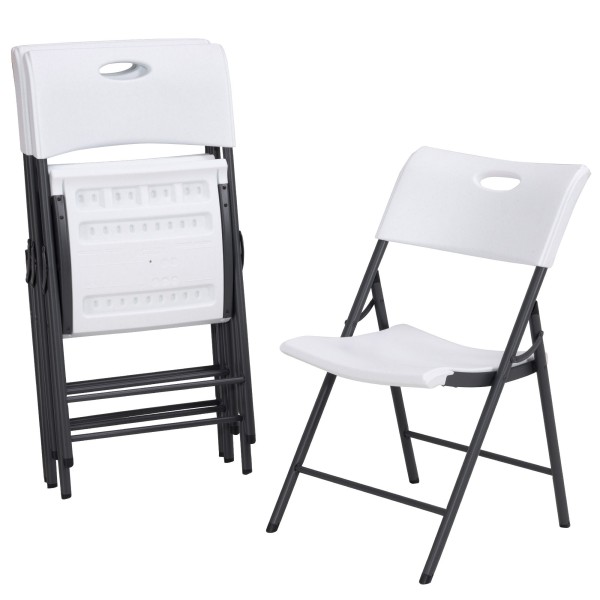 Pack 4 sillas plegables blancas Lifetime | Distria