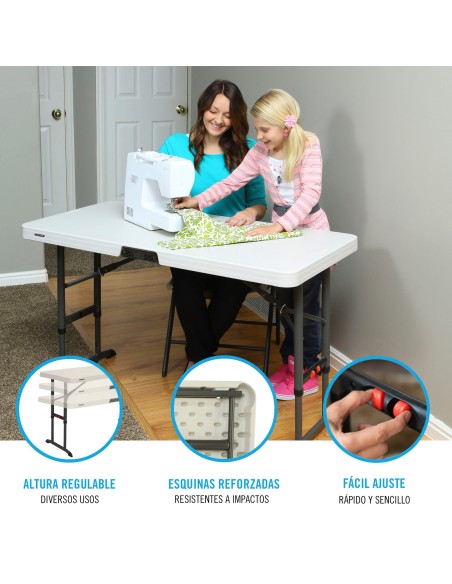 Mesa ajustable altura hasta 86 cm Lifetime | Distria