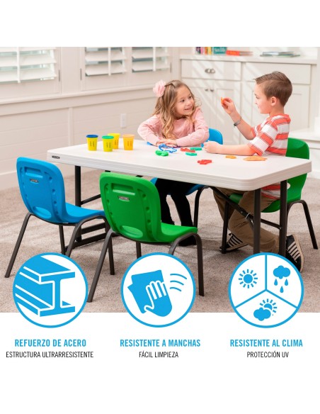 Mesa ajustable altura hasta 86 cm Lifetime | Distria
