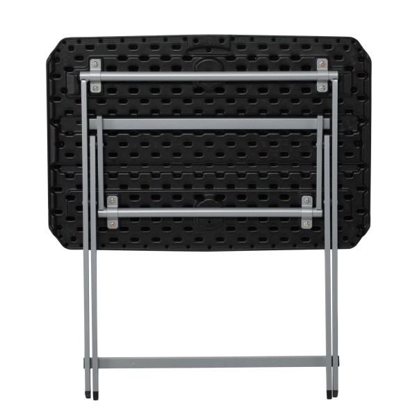 Mesa auxiliar plegable negra Lifetime | Distria