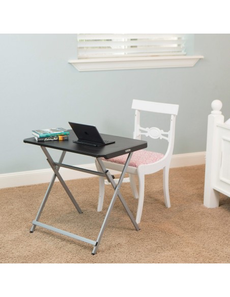 Mesa auxiliar plegable negra Lifetime | Distria