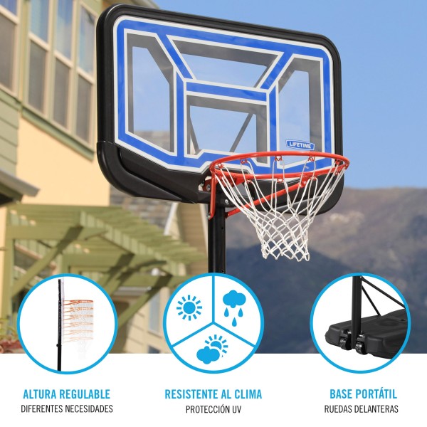 Canasta de baloncesto portátil LIFETIME | Distria