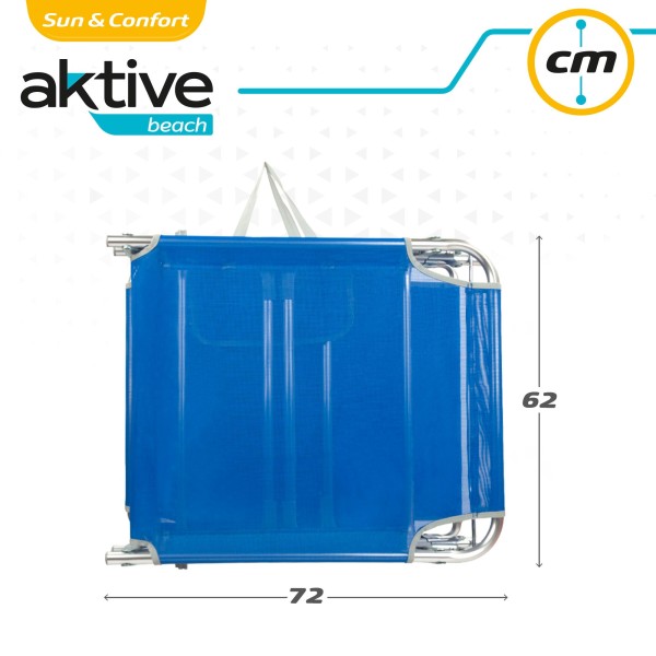 Tumbona plegable de playa con parasol | Distria