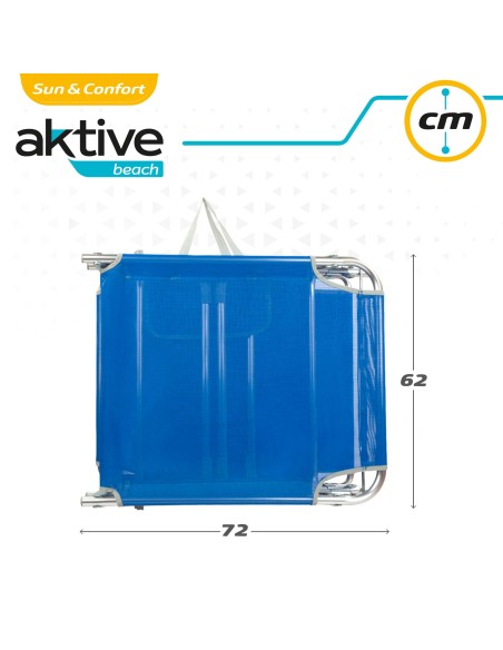 Tumbona plegable de playa con parasol | Distria