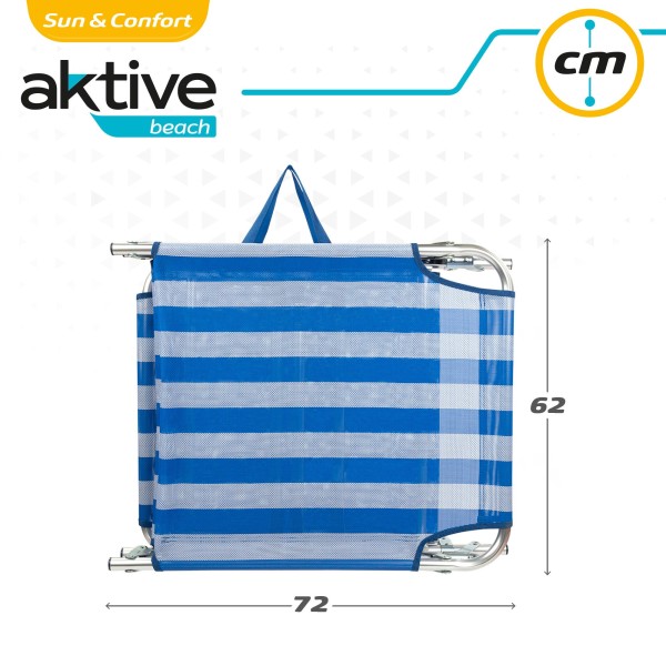 Tumbona plegable de playa de aluminio | Distria