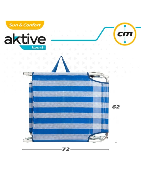 Tumbona plegable de playa de aluminio | Distria