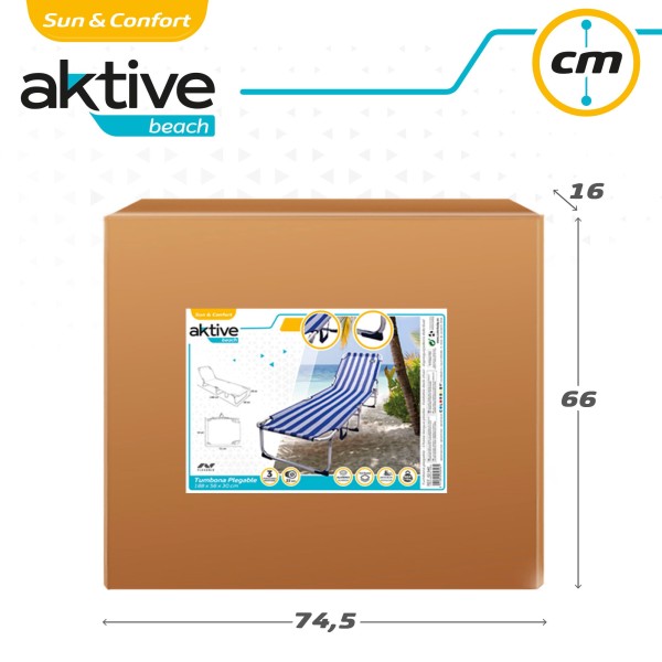 Tumbona plegable de playa de aluminio | Distria