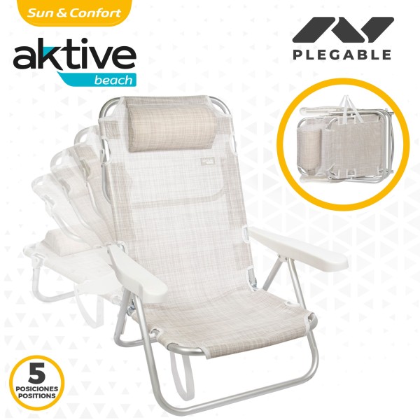 Silla plegable con respaldo reclinable | Distria