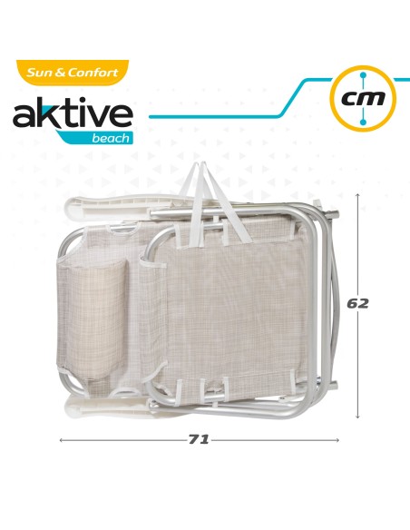 Silla plegable con respaldo reclinable | Distria