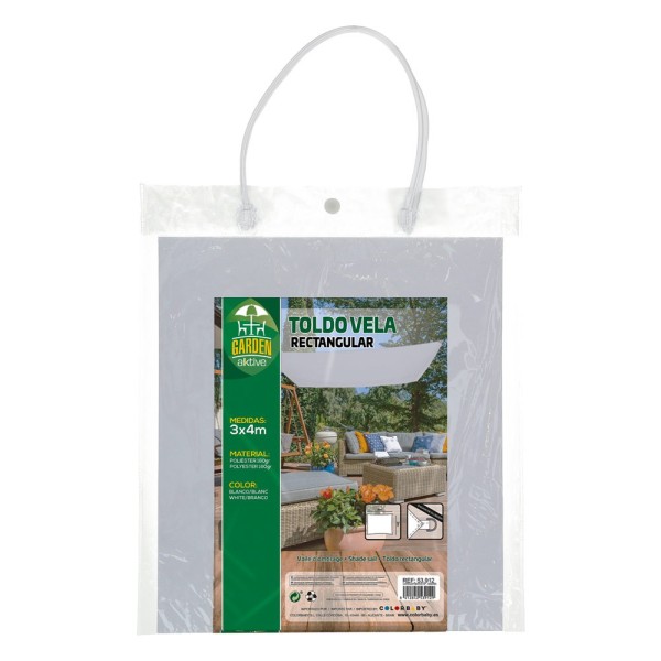 Toldo vela rectangular jardín | DISTRIA