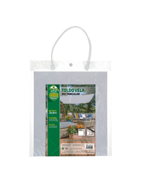 Toldo vela rectangular jardín | DISTRIA