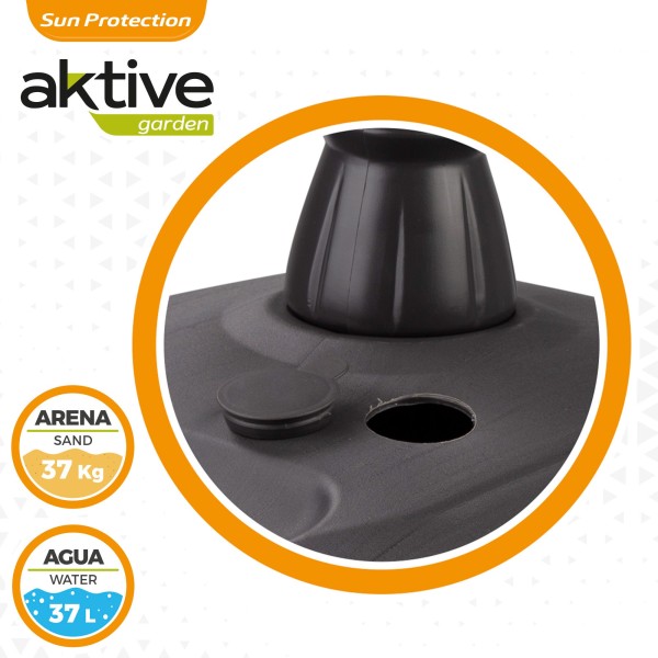 Base sombrilla cuadrada Aktive 33-48 mm | Parasoles Distria